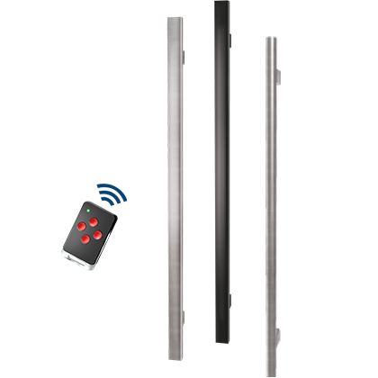 Edelstahl-Türgriffe mit integriertem SmartTouch-Aktivierungstaster